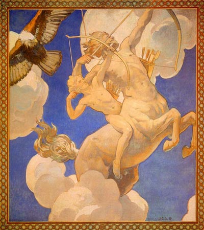 Chiron and Achilles, by John Singer Sargent