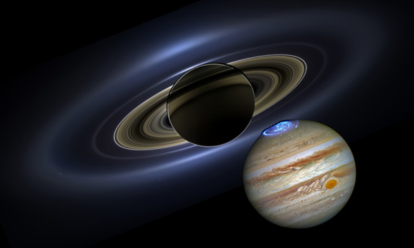 Jupiter Saturn collage
