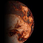 dark stylized planet