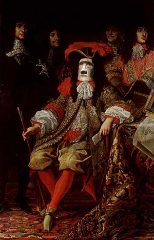Louis XIV with stone face, as Saturn in Sagittarius